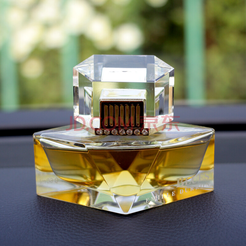 埃迪 高档汽车香水 车载香水座 车用摆件 座式香水-蓝调布鲁斯 金色