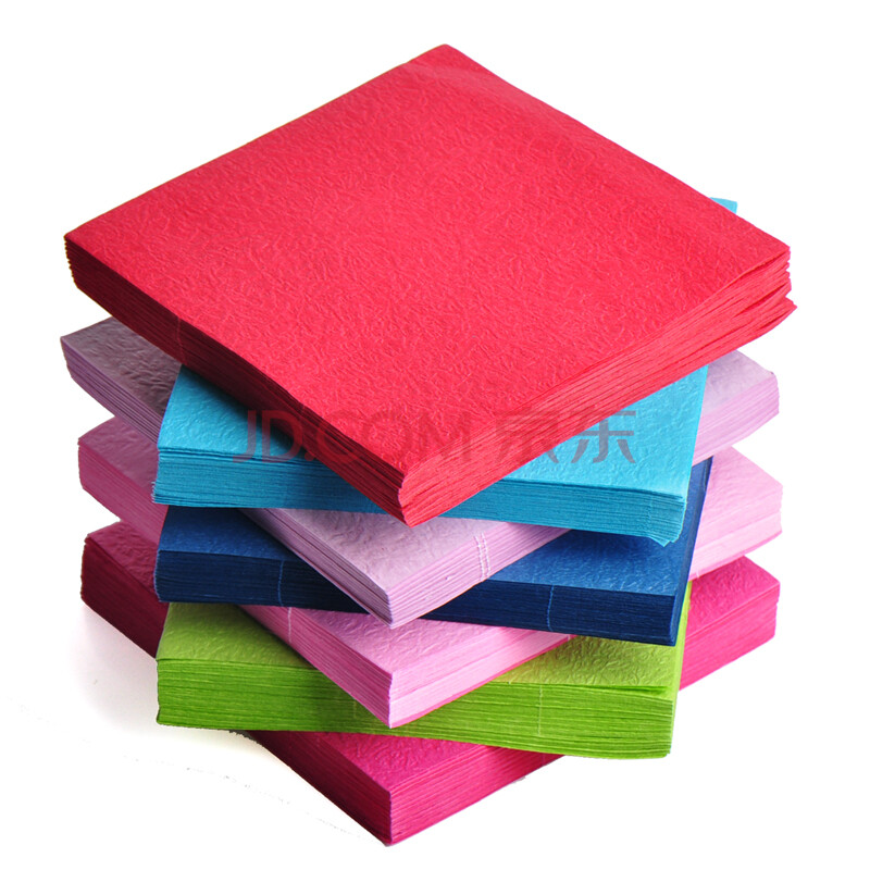 手揉纸 手 手工纸 折纸 10色 100张 手揉纸花 混色10色