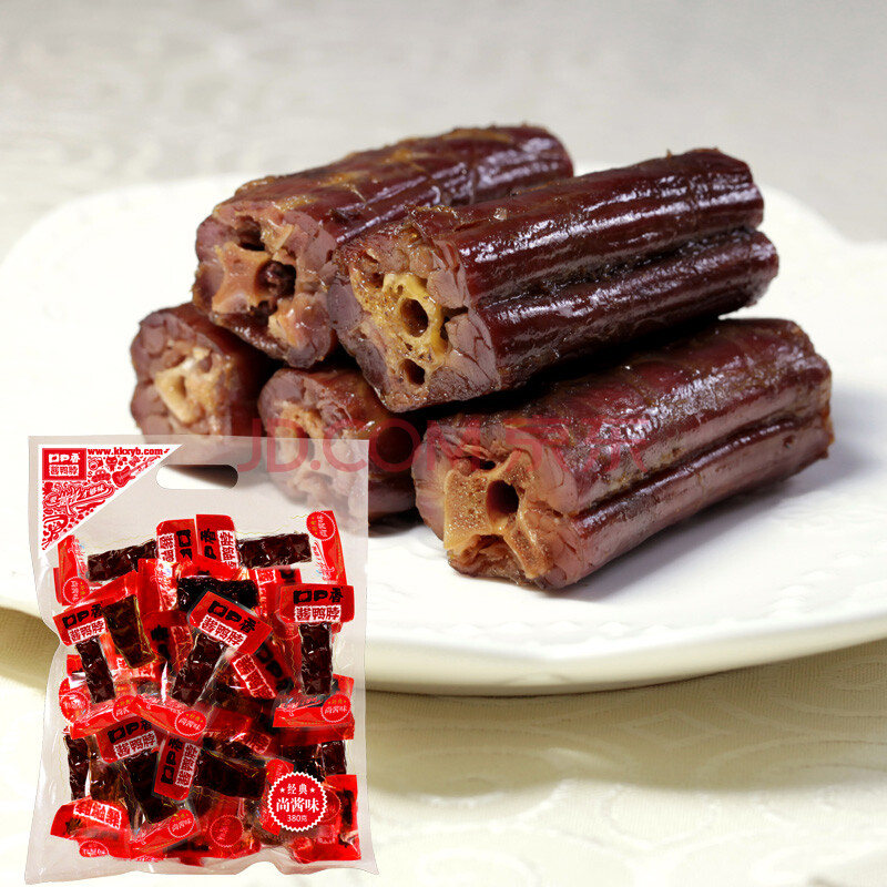 口口香风干酱鸭脖子380g湖南特产休闲卤味零食熟食小吃猛辣味 混装