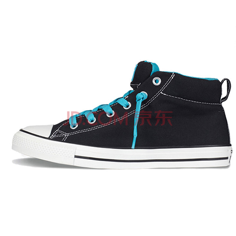 匡威男女 all star2014春黑蓝绑带帆布鞋142327 142326 142321 黑色