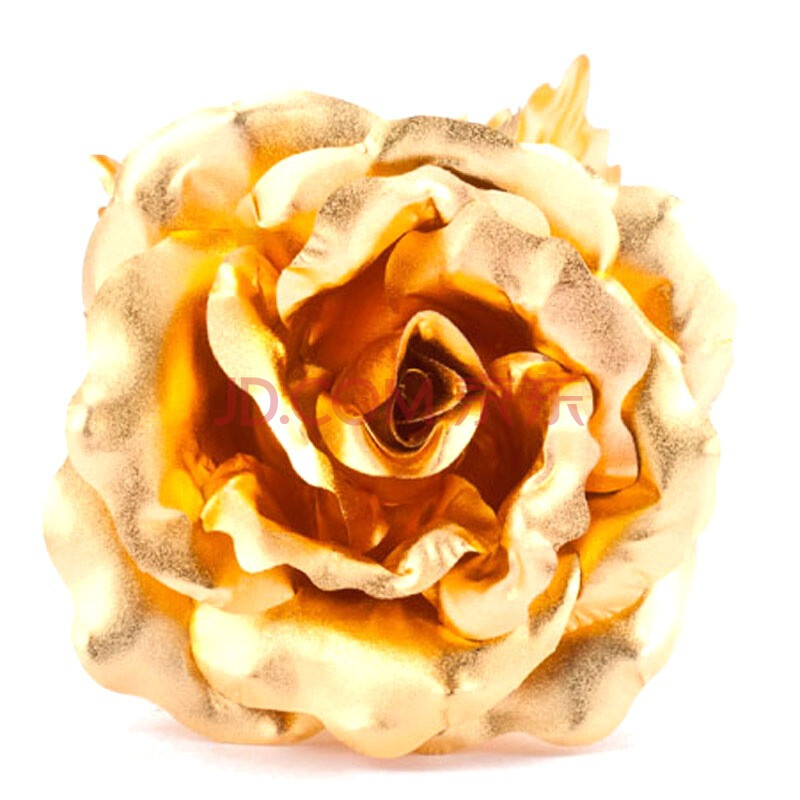 【唯金工坊花朵】唯金工坊24k金金箔玫瑰大号花朵直径8cm【行情 报价 