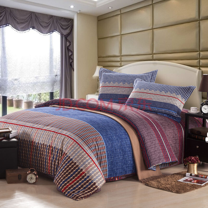 sanho三和家纺 四件套 磨毛四件套 床上用品 保暖纯棉加厚磨毛四件套