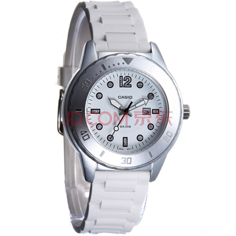 卡西欧 casio 女士石英手表 ltp-1330-7a 时尚商务休闲日历白色表盘