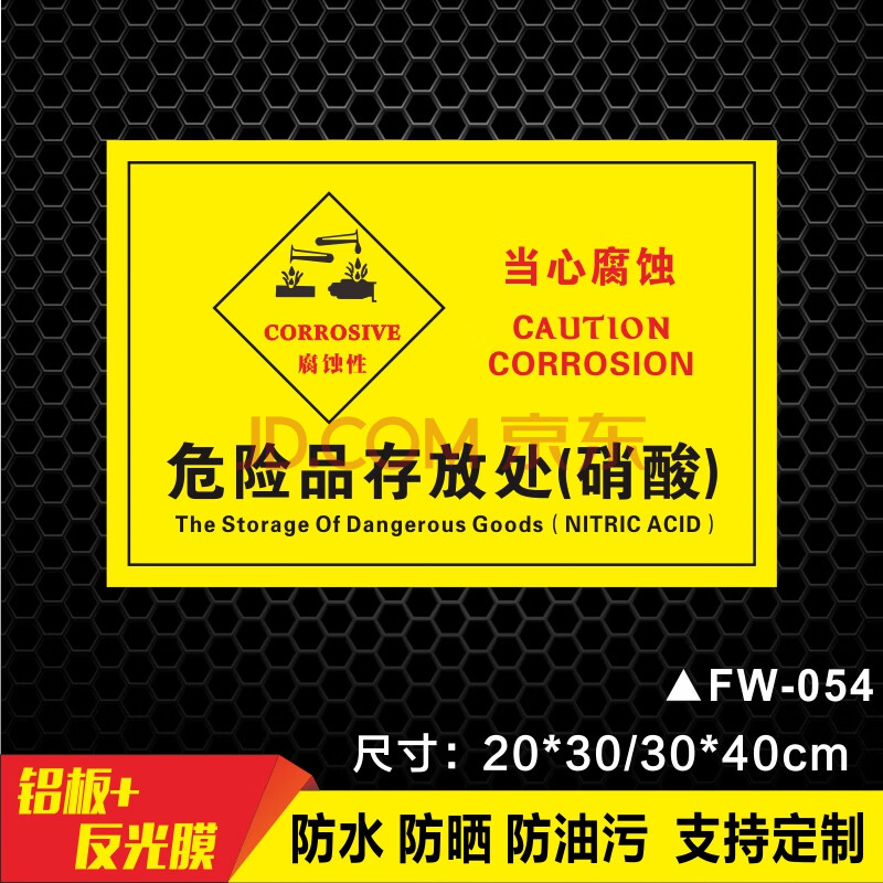 废品标签危废间存放区储存间危险品标志牌消防安全警示废液压油提示牌