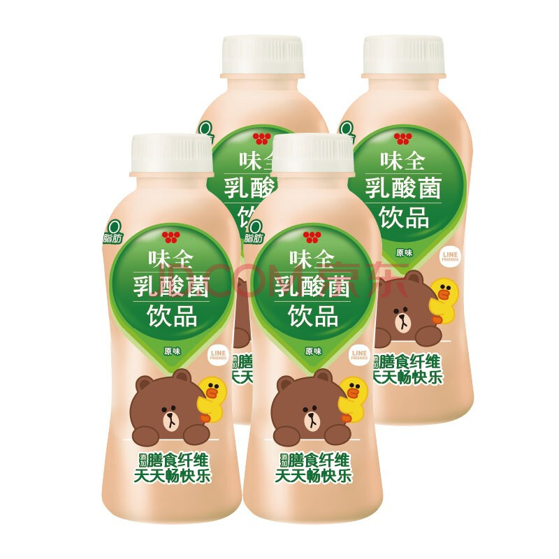 【会员专享】康师傅味全 原味 乳酸菌饮品 380ml*4瓶