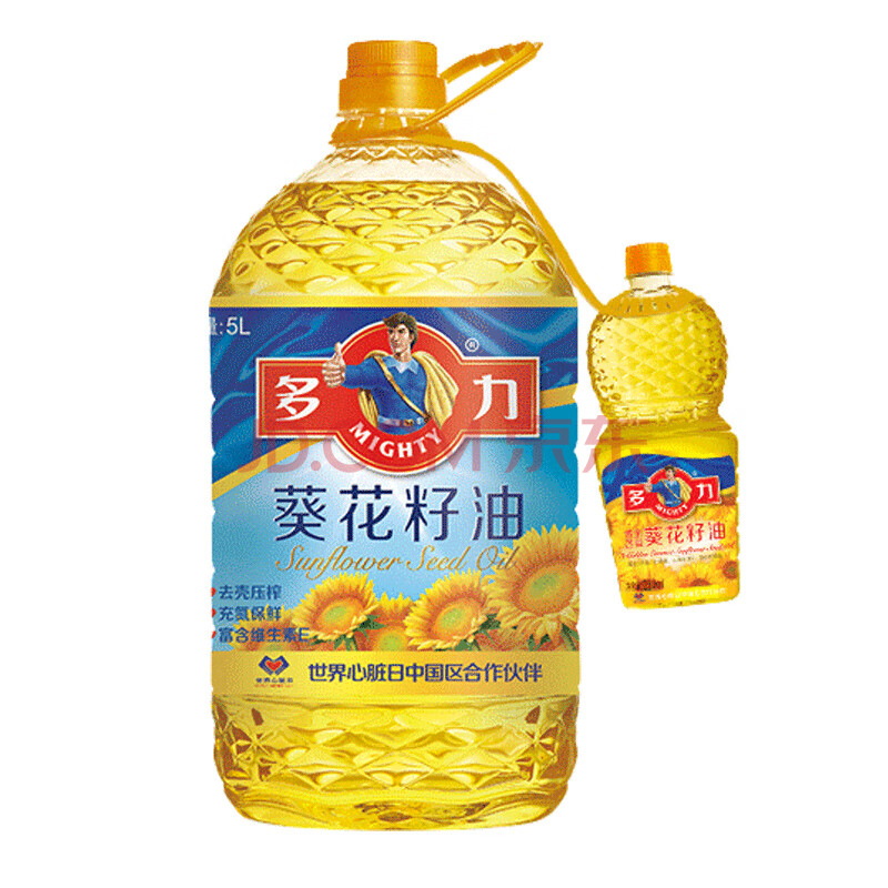 多力葵花籽油5l 250ml 食用油含维生素e 爱稳赢商城