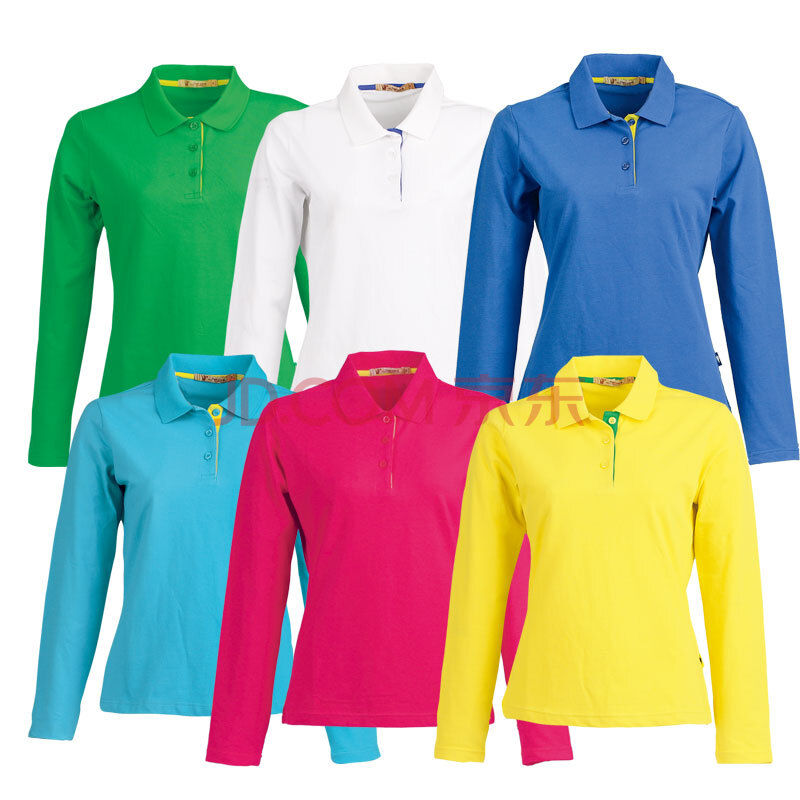 [京东直供]建侬(jian nong) 运动户外 19春夏新品 男女款长袖翻领t恤