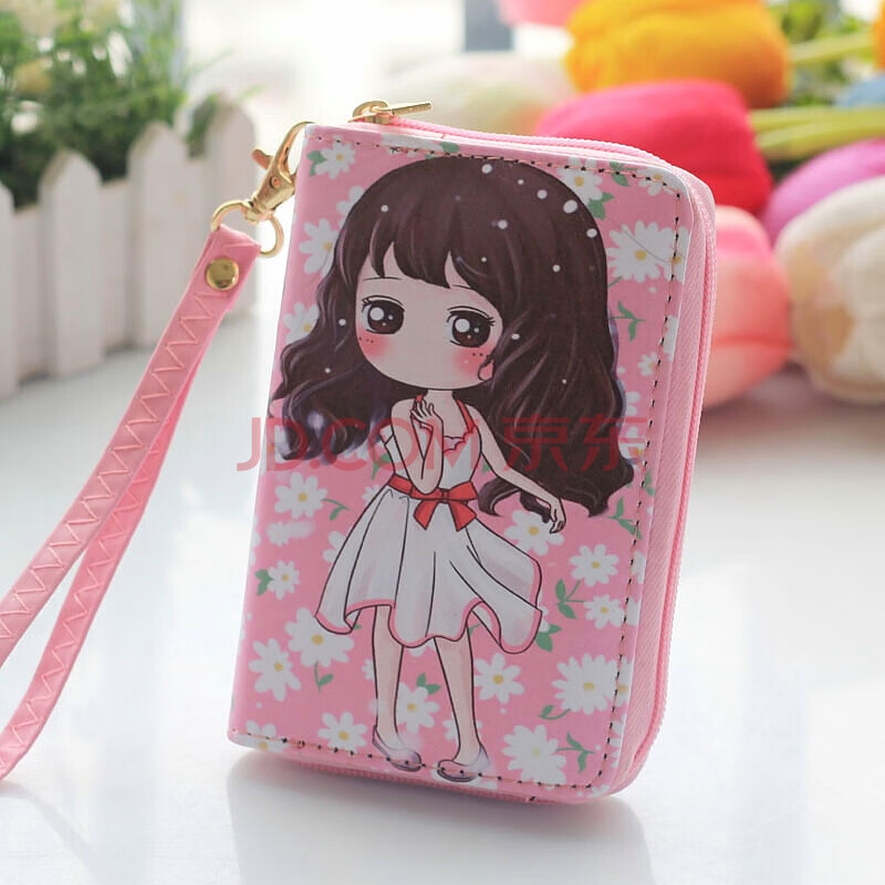 小孩钱包女童小钱包小学生时尚零钱包小女孩卡通可爱公主钱包儿童 白