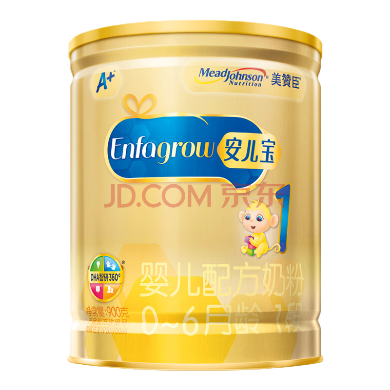 美赞臣(meadjohnson)安儿宝1段 安婴儿a 婴儿配方奶粉 0-6月龄 1罐