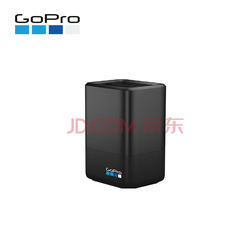 Gopro 双电池充电器 一块电池运动相机配件 适用于hero8 7 6 5 爱稳赢商城