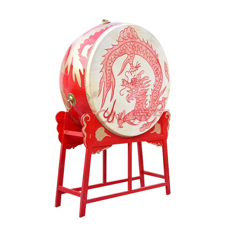 风雷动 风雷动-z14寸 牛皮鼓大鼓龙鼓威风锣鼓中国红成人儿童演鼓扁鼓