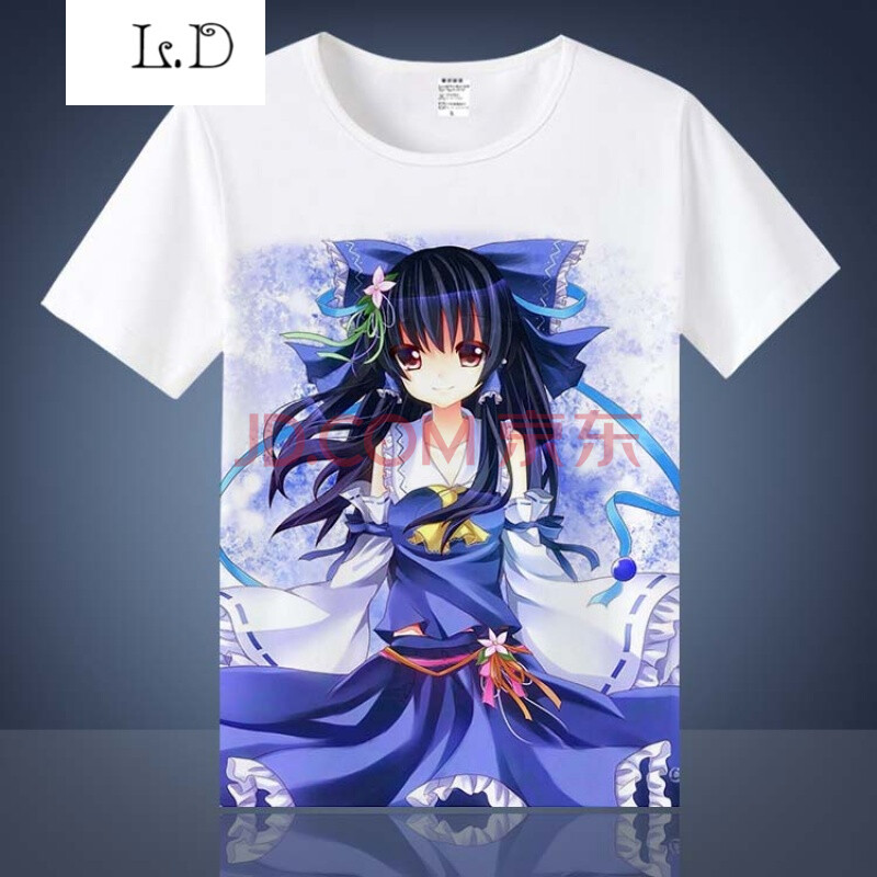 东方project 博丽灵梦 雾雨魔理沙 日本二次元衣服动漫周边t恤夏 14 s