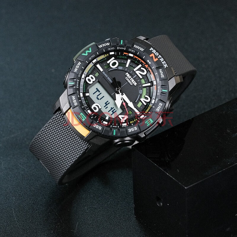 卡西欧casio男表protrek户外计时登山系列四重感应器多功能运动手表