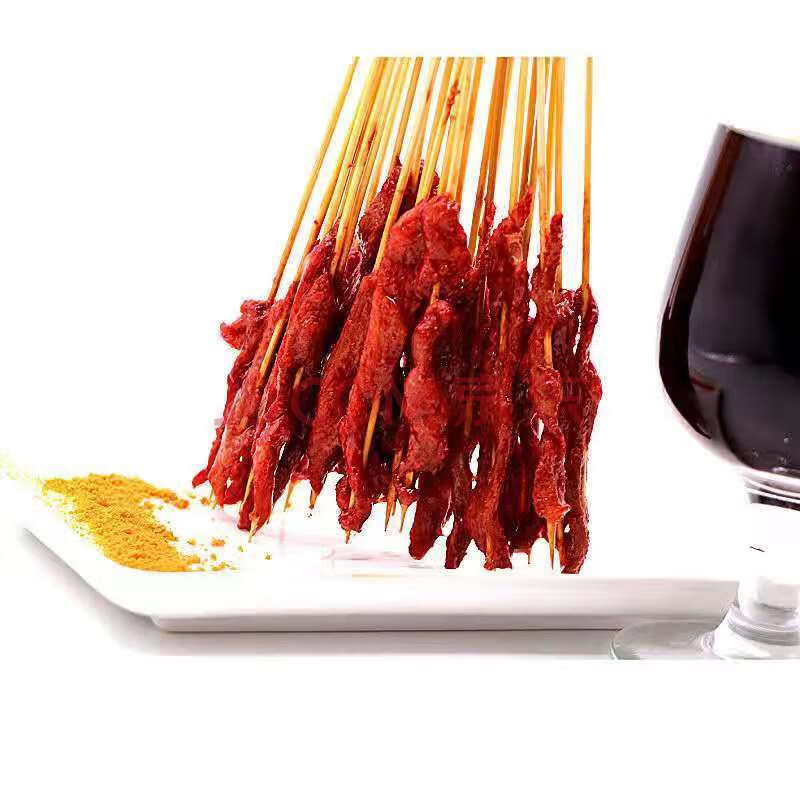 牛肉风味手把串牛肉小串夺命小串烧烤串铁板串冷冻半成品牛肉风味3000