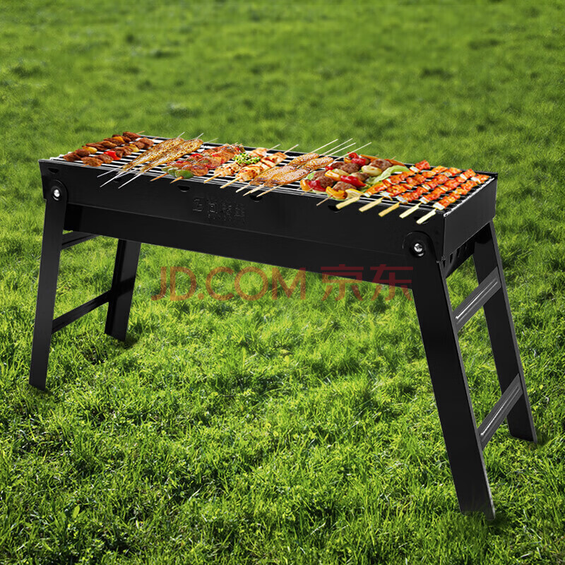 尚烤佳 烧烤炉 烧烤架 烧烤箱 户外便携木炭长条烧烤炉 家用烧烤架