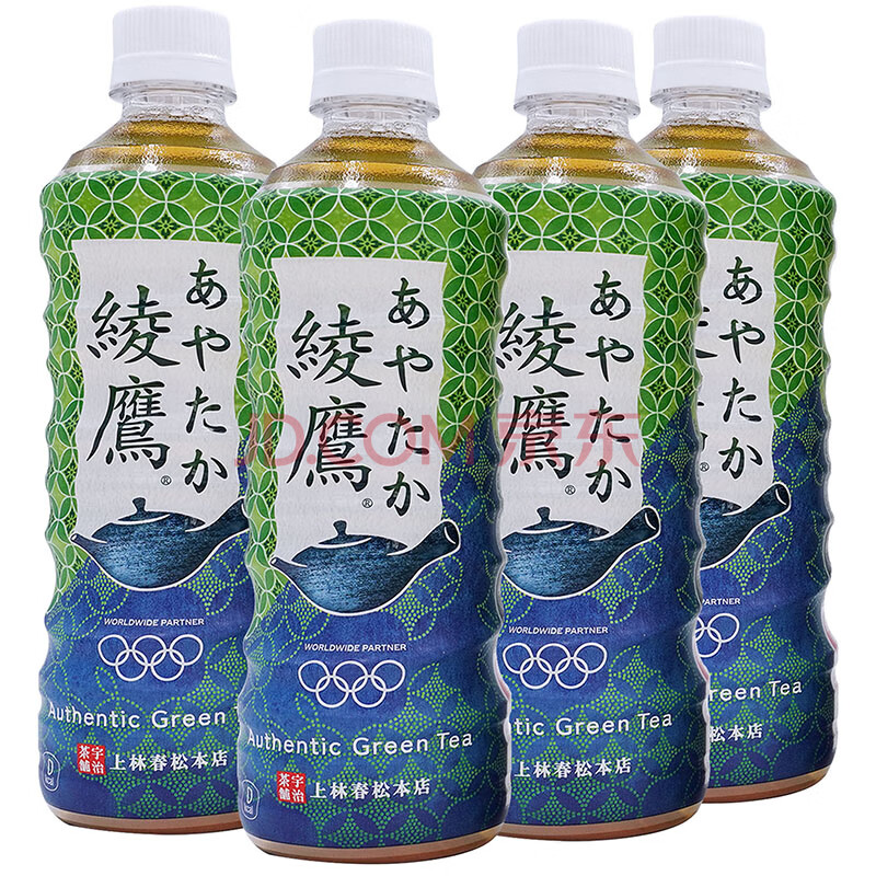 日本原裝進口 綾鷹 綠茶飲料525ml*4/箱 可口可樂coca-cola&宇治百年