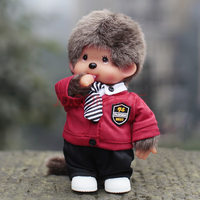 蒙奇奇公仔娃娃20cm单个小号毛绒玩具生日礼物女生正版人