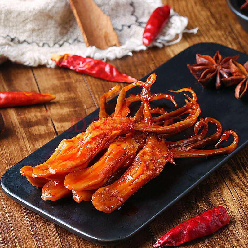 百草味 卤鸭舌 休闲零食即食温州特产卤味肉类熟食 五香味鸭舌100g/袋