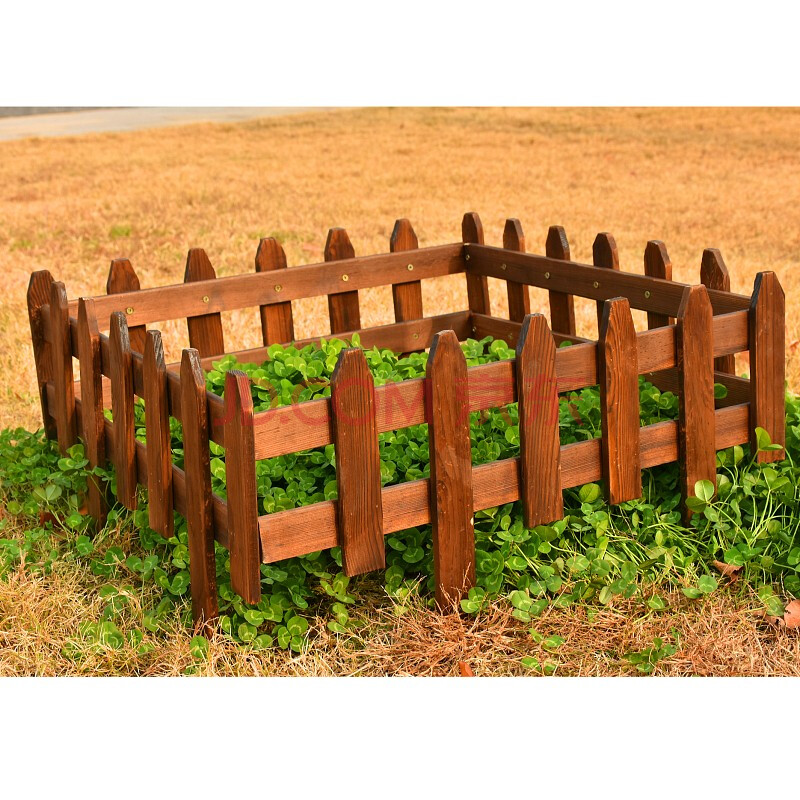 木栅栏 花园草坪防腐木栏杆护栏围栏小篱笆院子装饰庭院隔断户外室外