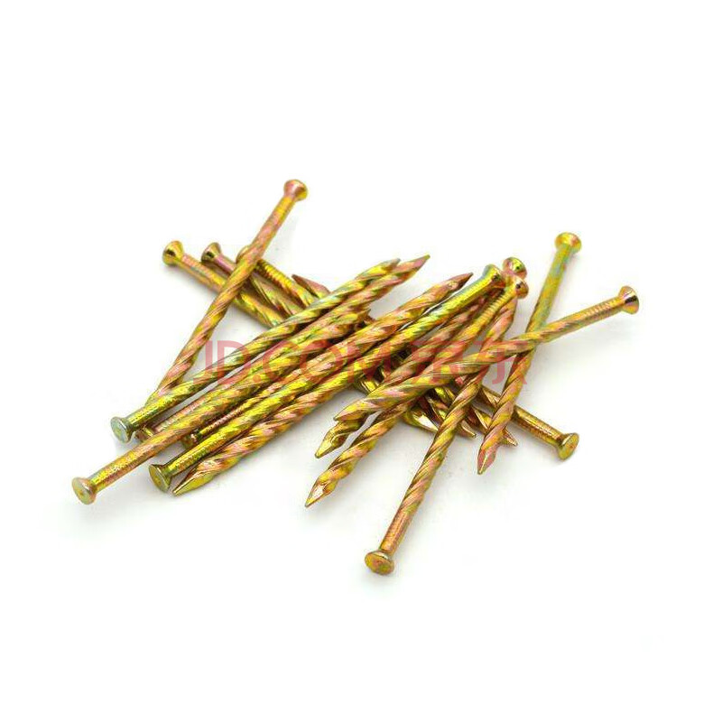 实木踢脚线无头钉地板麻花钉子龙骨高分子地脚线卡扣水泥钢钉 40麻花