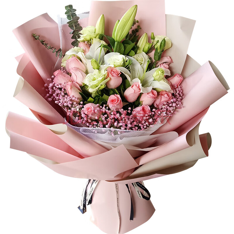 花语心愿香水百合花束鲜花速递同城配送生日礼物北京上海广州深圳成都