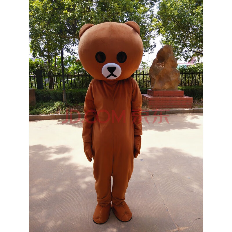 熊cosplay表演服道具演出服卡通人偶服装 浅忧郁 s码(1.5-1.6)