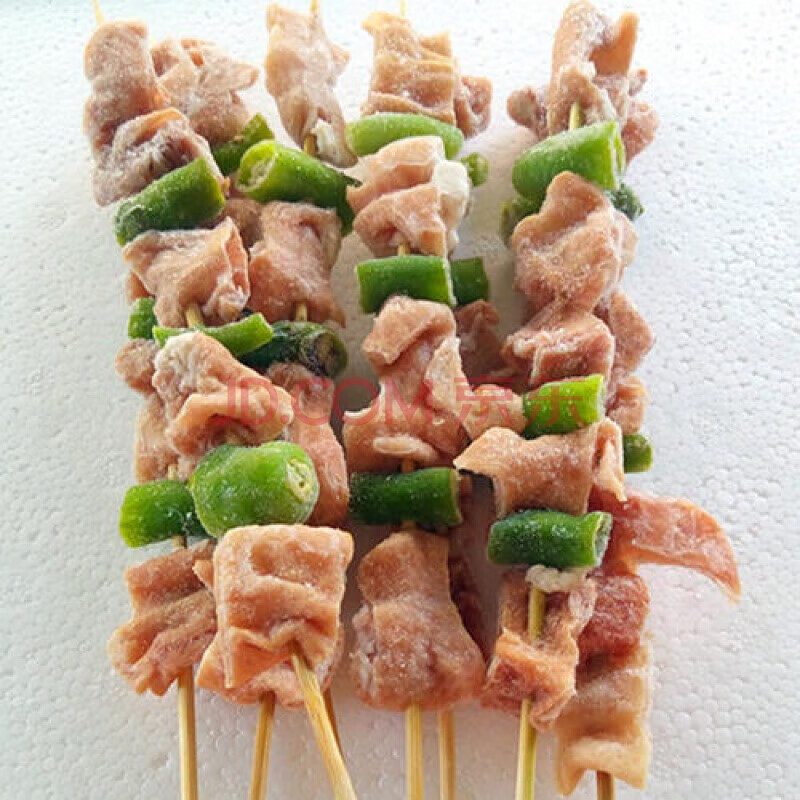 猪肠串户外烧烤食材青椒 猪小肠串20串肥肠串商用冷冻烤肉串半成品