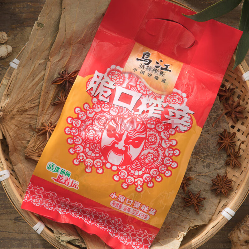 乌江涪陵榨菜小包装脆口榨菜22g*15袋乌江榨菜咸菜下饭菜开胃小菜 22g