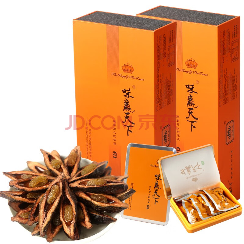 口味王(kouweiwang)皇家风范 青果槟榔橙铁6盒装湖南特产 礼盒装(含礼