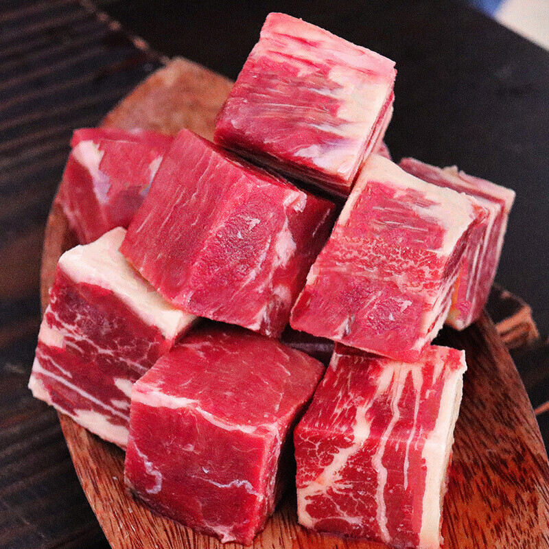 【京东生鲜】牛腩肉4斤装冷冻生牛肉调理生鲜牛肉大块牛肉粒批发5