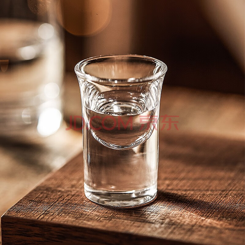 白酒杯家用玻璃酒杯套装6个洋酒杯子小号一口杯2两烈酒子弹杯中式 1号