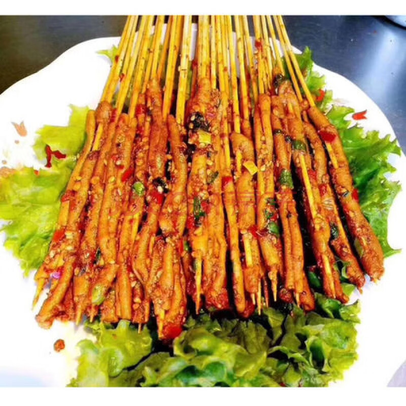 鸭肠小串300串铁板鸭肠串网红小串炸串冷锅串串烧烤食材