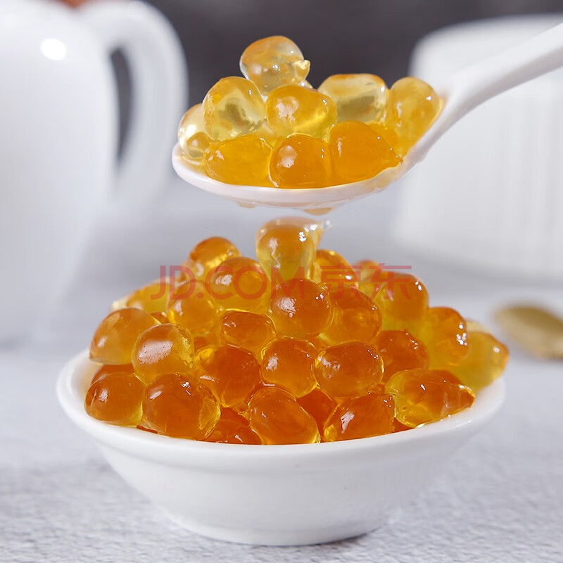 广禧水蜜桃寒天晶球1kg 蜜桃喜茶脆波波免煮珍珠啵啵水晶奶茶店专用