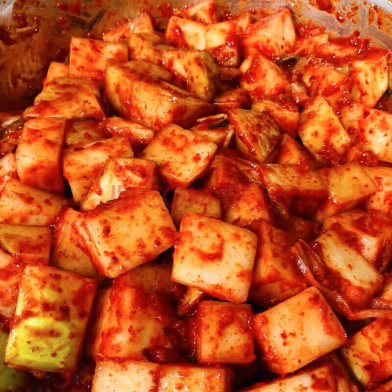 地窖萝卜 地窖450g 韩国酸甜腌制萝卜块脆口地窖泡菜咸菜延边风味韩式