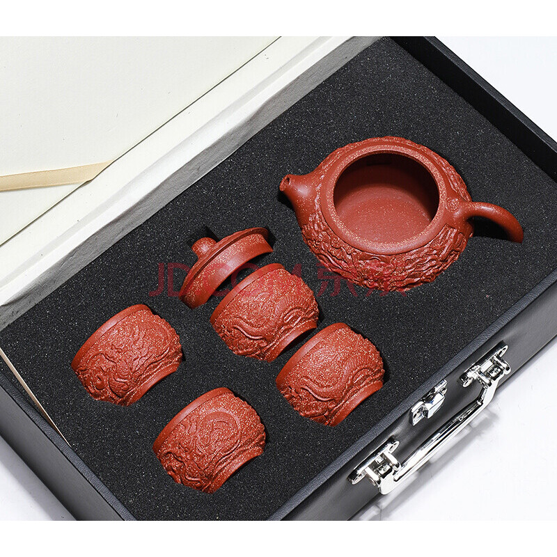 艾和宜兴名家谢道礼紫砂壶纯全手工原矿黑金刚泥浮雕西施壶茶壶茶具