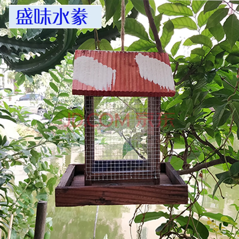 鴿子窩創意手工製作木鳥屋鳥窩鳥巢喂鳥器木製炭化防腐鳥籠小鳥裝飾