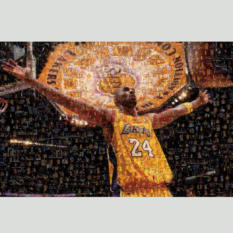 科比拼图黑曼巴nba拼图高难度成人成年玩具 图一 300片