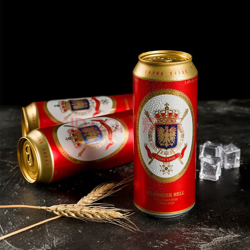 皇冠 德国皇冠之星小麦啤酒500ml*18听进口啤酒