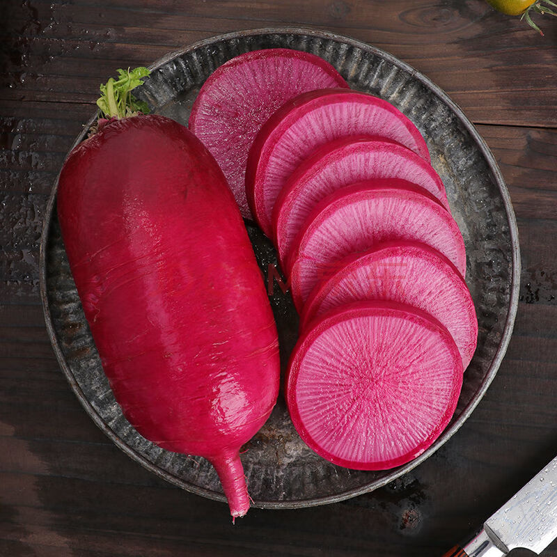 【顺丰】紫美人水果萝卜3斤甜脆型潍坊潍县沙窝紫红心新鲜 5斤精品