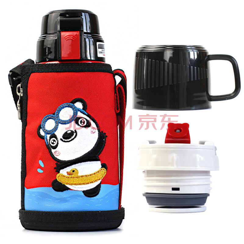 儿童水杯316不锈钢双盖两用宝宝杯子男女儿童保温壶600ml 3d版