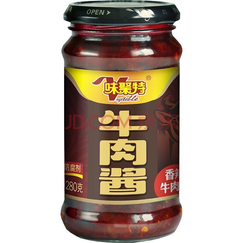 【味聚特食品_牛肉量大于15%】香菇牛肉酱 下饭酱四川特产香辣拌饭