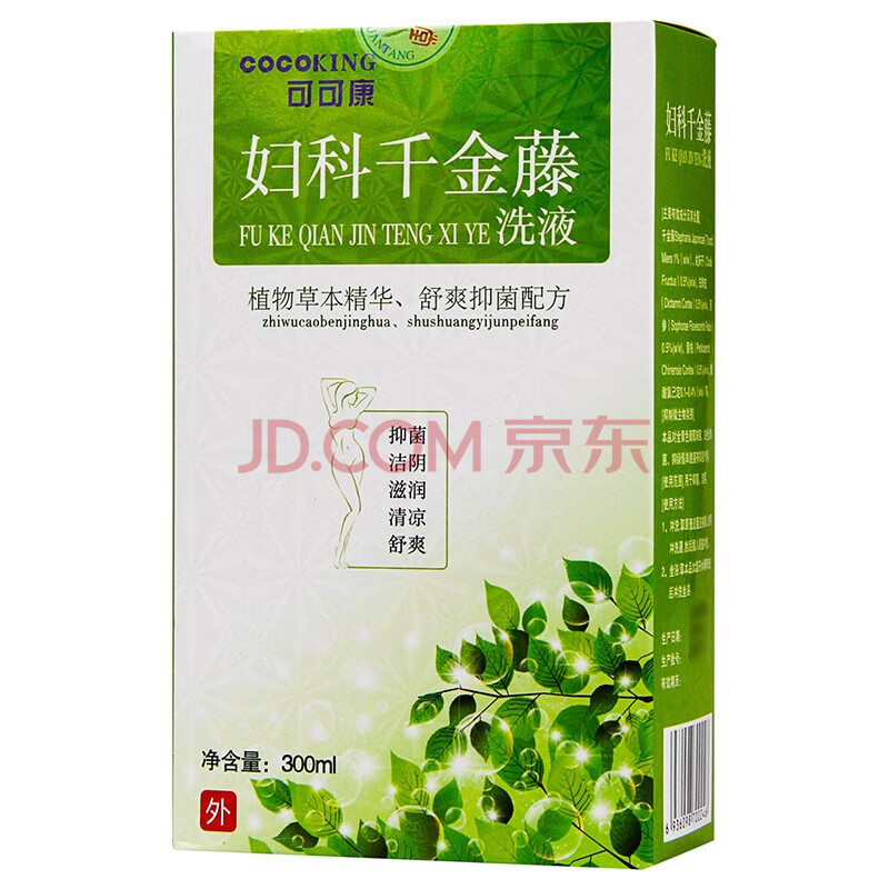 可可康妇科千金藤洗液300ml(配有冲洗器) 1盒装(配冲洗器)