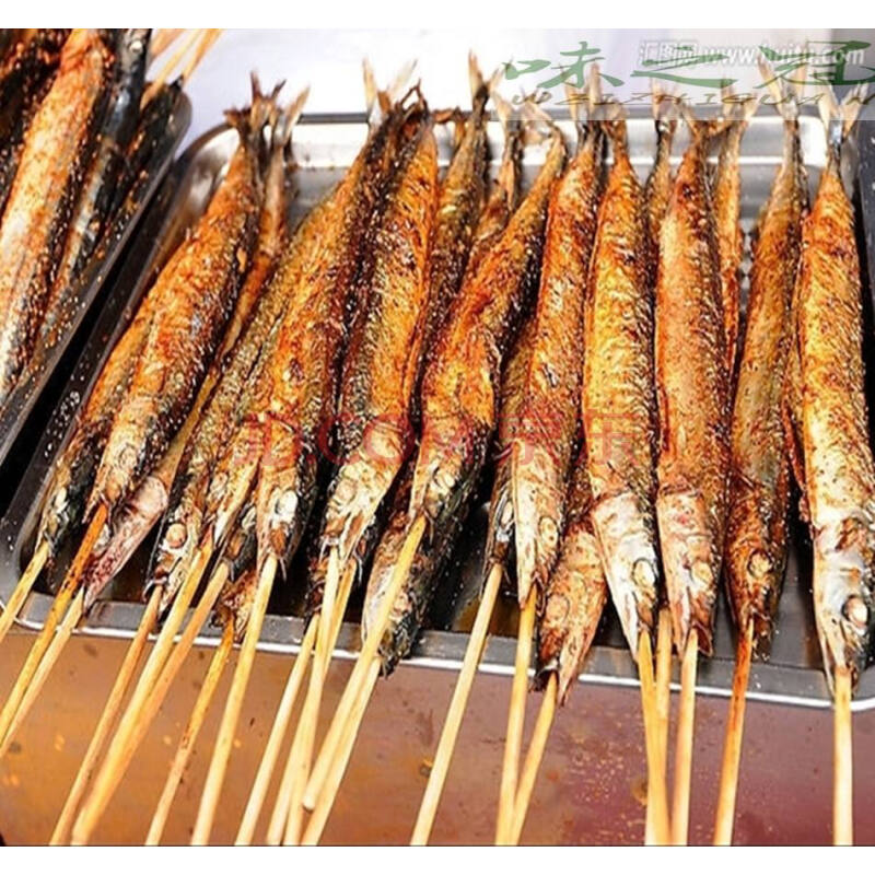 燒烤秋刀魚串10串bbq冷凍秋刀魚香煎秋刀魚串半成品秋刀魚