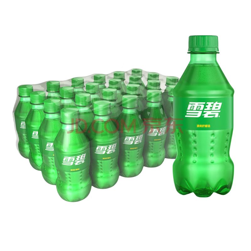 可口可乐（Coca-Cola）雪碧 Sprite柠檬味汽水碳酸饮料300ml*24瓶 整箱装