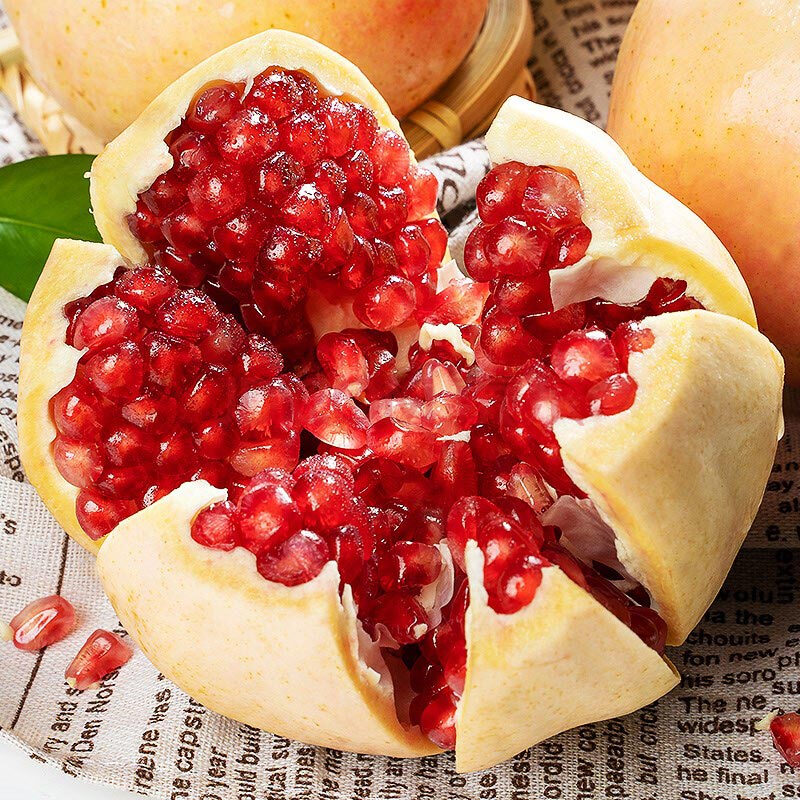 陕西临潼石榴 特产应当季大红石榴新鲜现摘甜石榴红宝石榴 15-18枚装