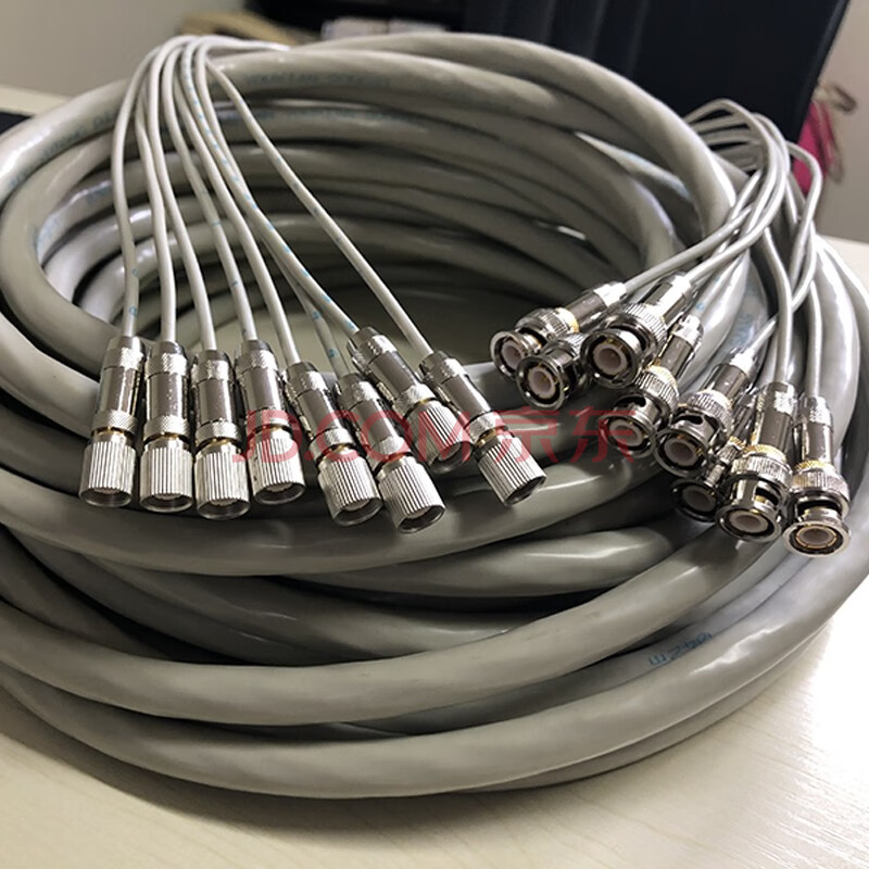 lhg 2m两兆跳线e1接头l9转bnc成品线缆syv75-2-1同轴电缆ddf数字配线