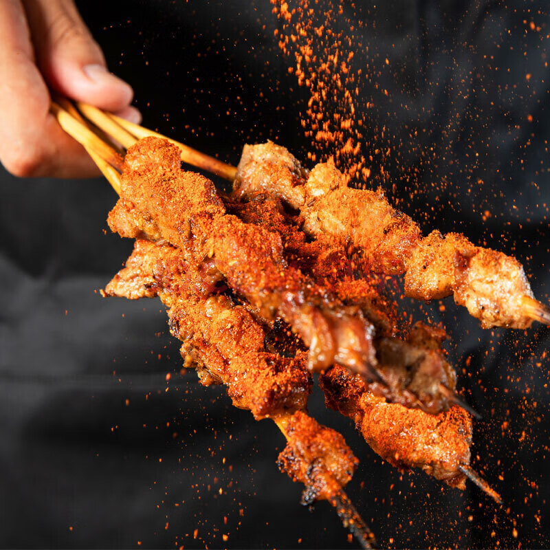 新鲜羊肉串大肉串60串烧烤食材烧烤食材羊肉串原味五花烤串新鲜羊肉