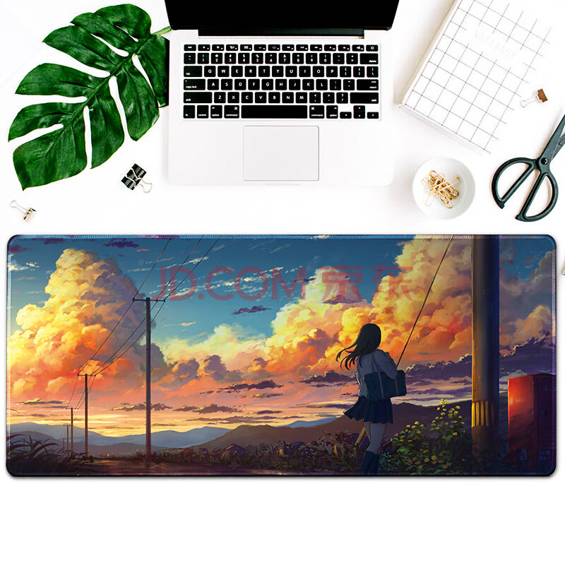 海琴烟 鼠标垫超大号油画风唯美风景艺术动漫简约文艺个性定制订做