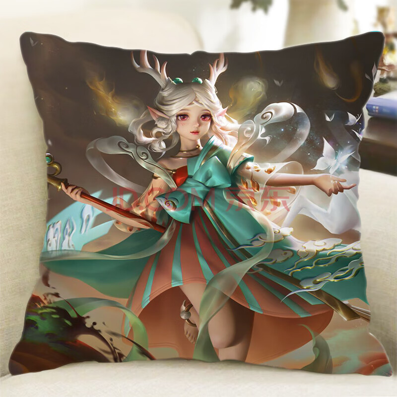 白虎志抱枕 王者荣耀双面抱枕瑶遇见神鹿凯裴擒虎李白白虎志游戏周边