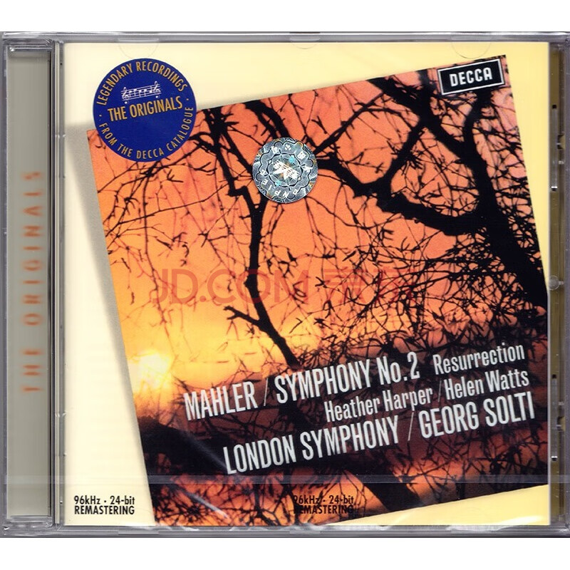马勒:第二交响曲"复活" cd / 索尔蒂 4758501
